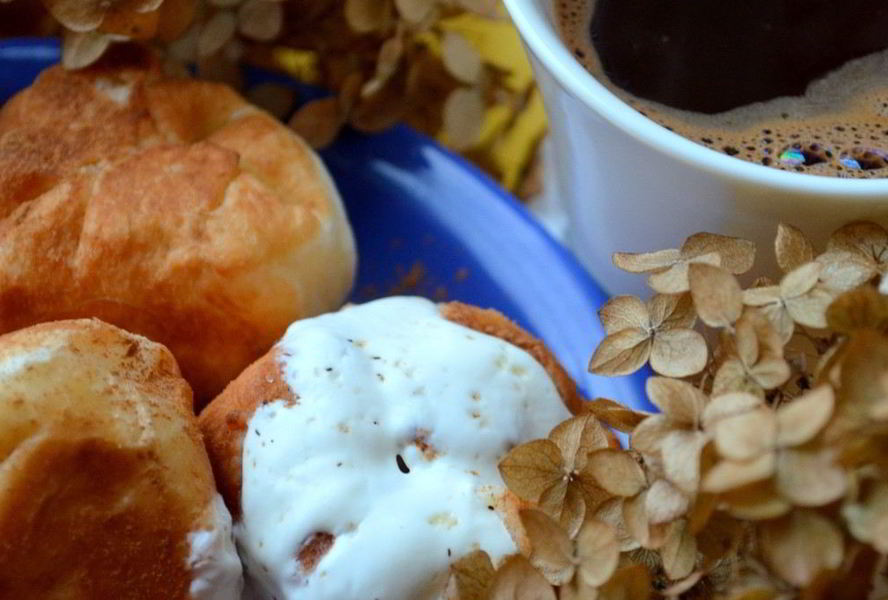 Пончики с творогом