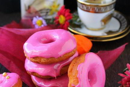 Пончики в глазури из маршмеллоу