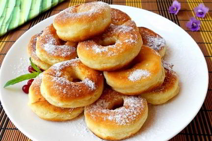 Пышные пончики из плавленого сыра