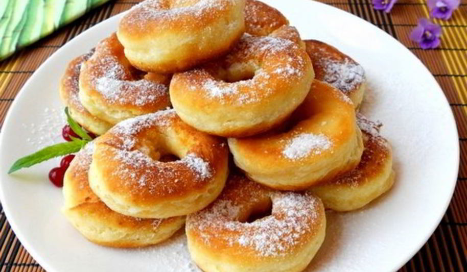 Рецепт пышных пончиков из плавленого сыра