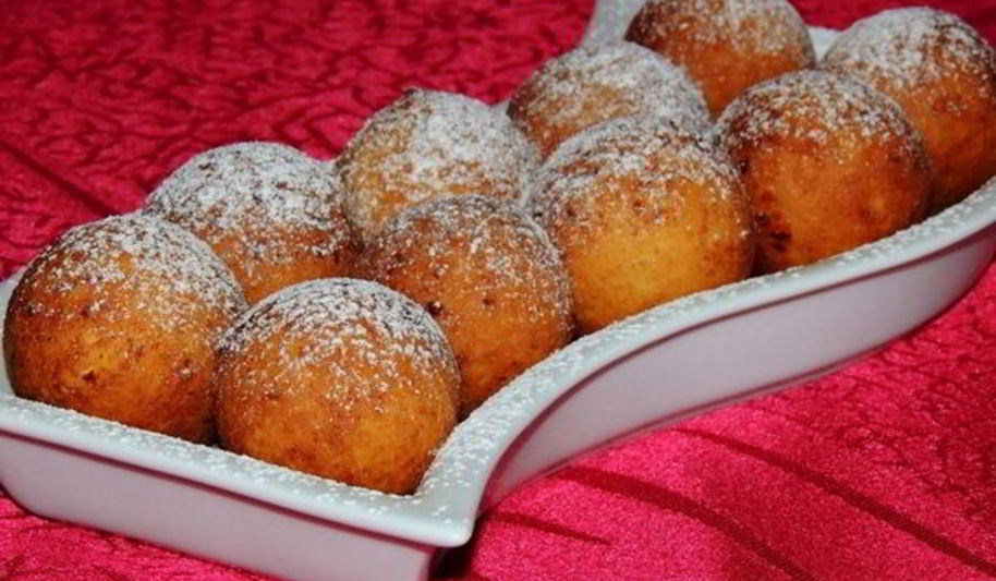 Рецепт пышных пончиков из творога с корицей