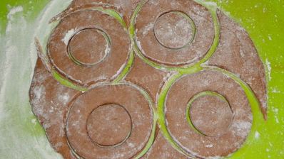 шоколадные пончики