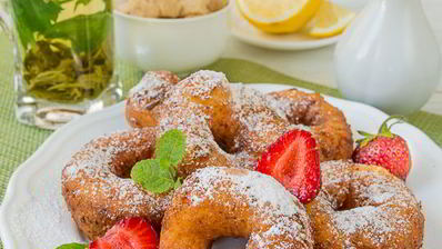 утренние творожные пончики