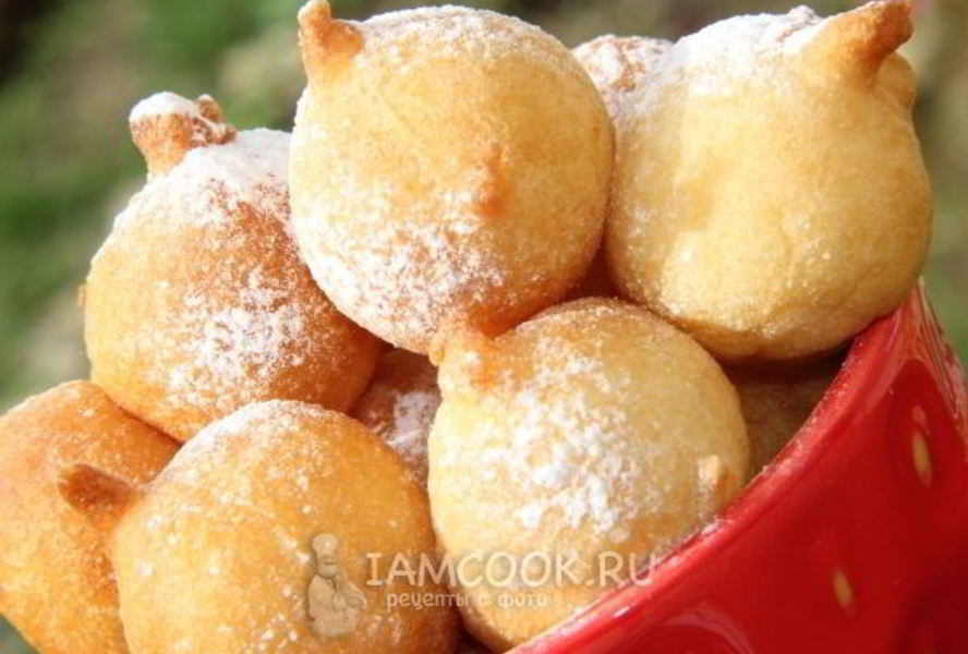 Воздушные пончики на кефире