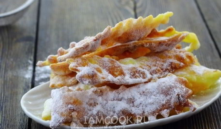 Рецепт постного хвороста