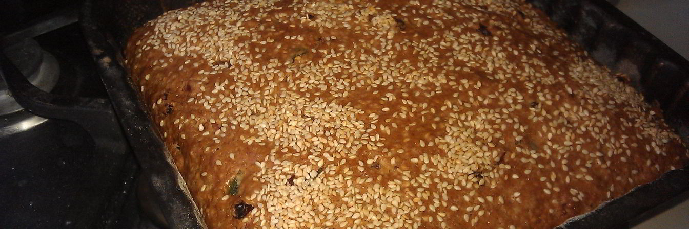 Коврижка постная фруктово-ореховая