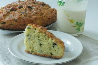 Кукурузня коврижка с зеленью