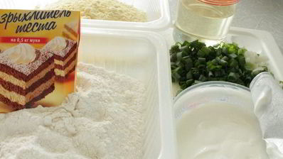 кукурузня коврижка с зеленью