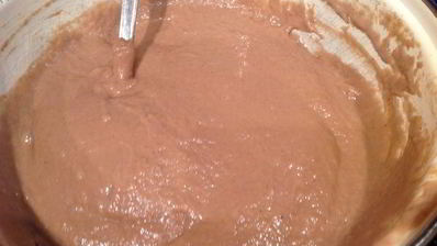 постная шоколадная коврижка с клюквой