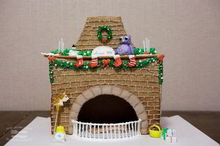 Пряничный камин