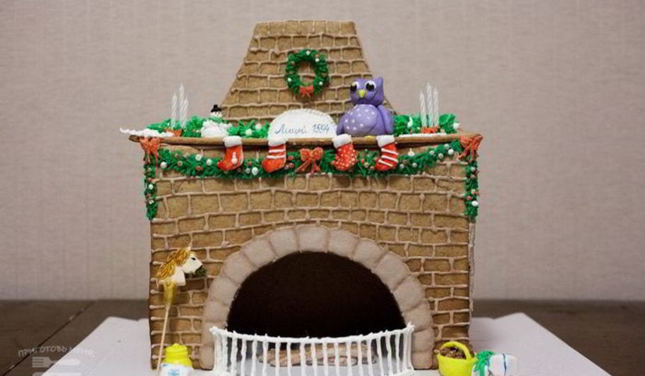 Рецепт пряничного камина