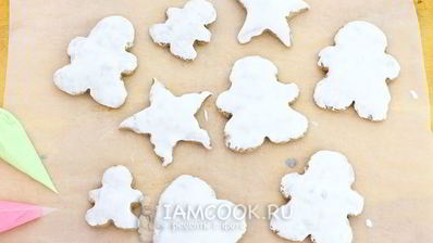 пряники рождественские с глазурью