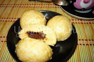 Пряники с шоколадной начинкой на пару из мультиварки