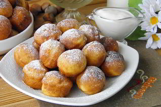 Пышки на кефире, жаренные на сковороде