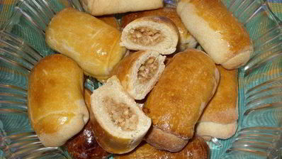 рулетики песочные с орехами