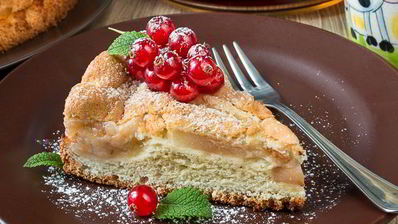 классическая яблочная шарлотка