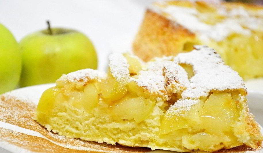 Рецепт шарлотки на молоке