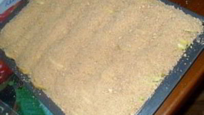 шарлотка песочная с яблоками