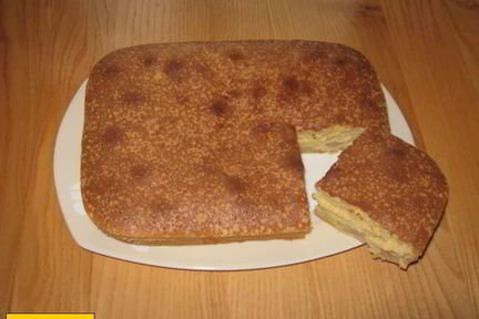 Шарлотка с бананами