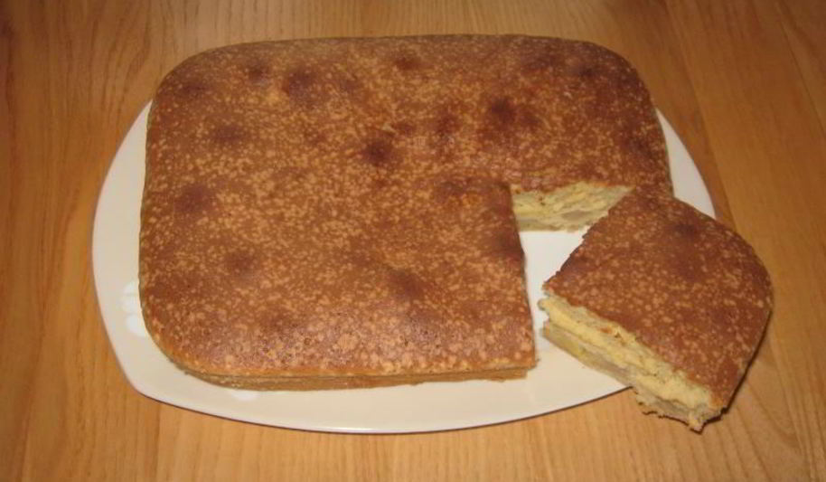 Рецепт шарлотки с бананами