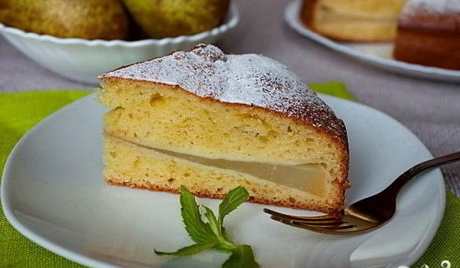 Рецепт шарлотки с грушей