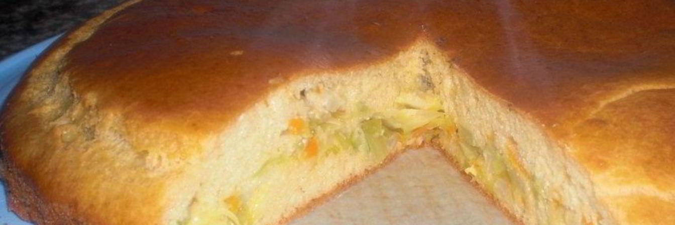 Шарлотка с капустой