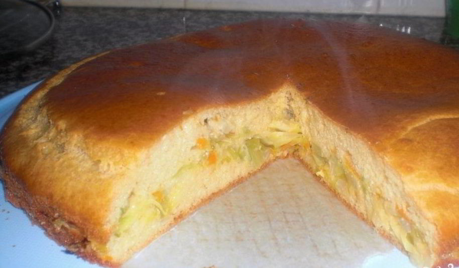 Рецепт шарлотки с капустой