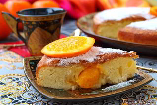 Шарлотка с мандаринами