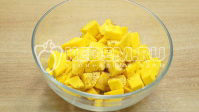 шарлотка с тыквой