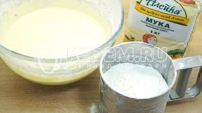 шарлотка с тыквой