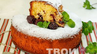 шарлотка с вареньем