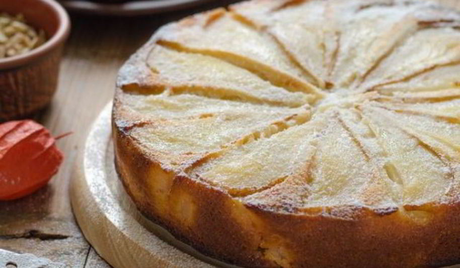 Рецепт шарлотки с яблоками и грушами