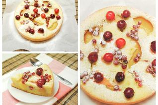 Шарлотка с ягодами