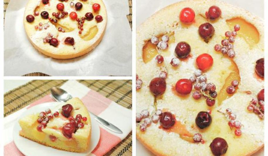 Рецепт шарлотки с ягодами