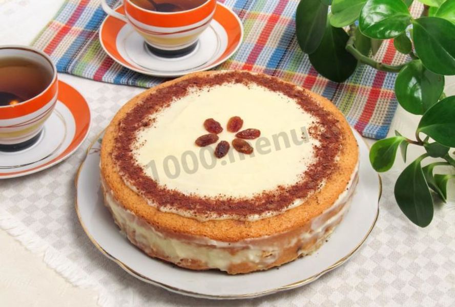 Шарлотка с заварным кремом