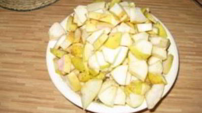 шарлотка со сметаной и яблоками