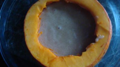 шарлотка в тыкве хоккайдо