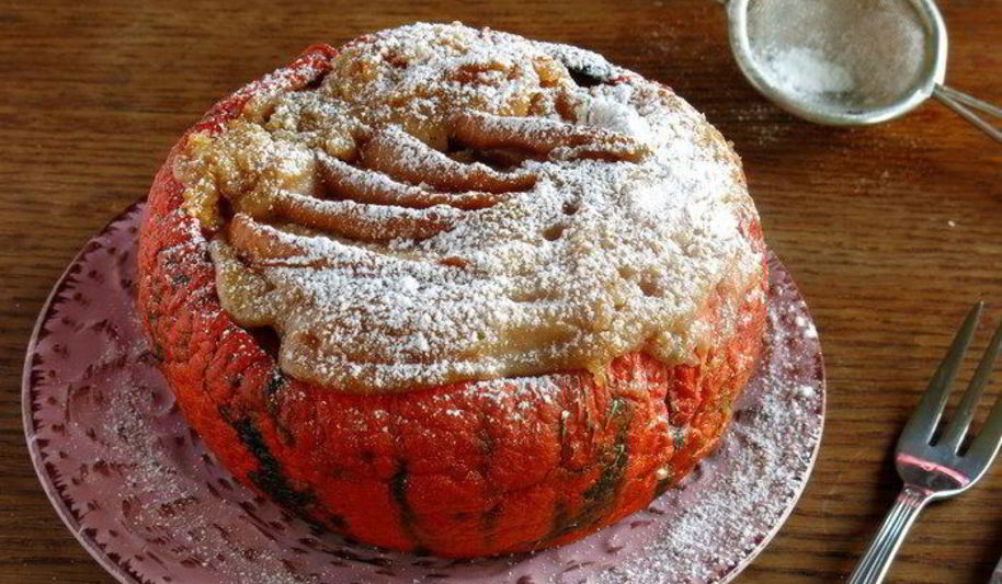 Рецепт шарлотки в тыкве