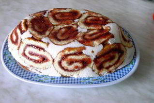 Творожно-сливочная шарлотка