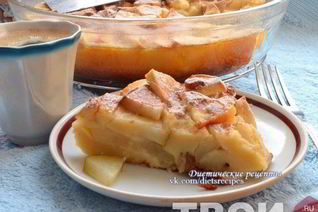 Творожно-яблочная шарлотка