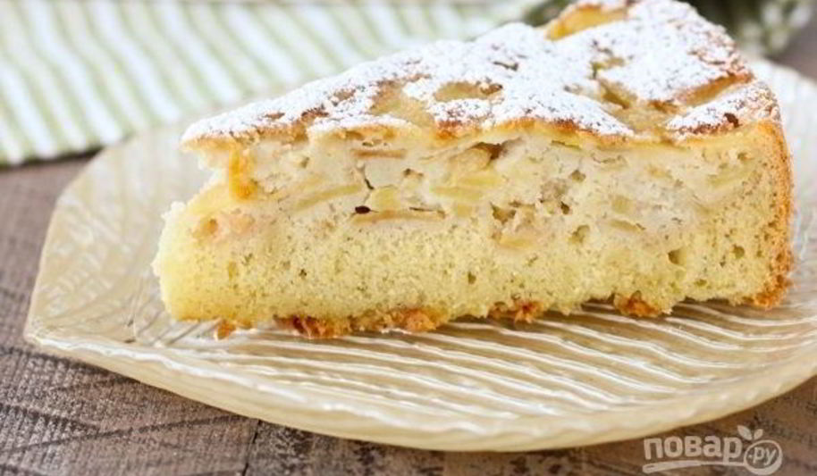 Рецепт воздушной шарлотки с яблоками