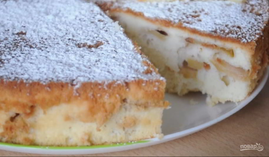 Рецепт воздушной яблочной шарлотки