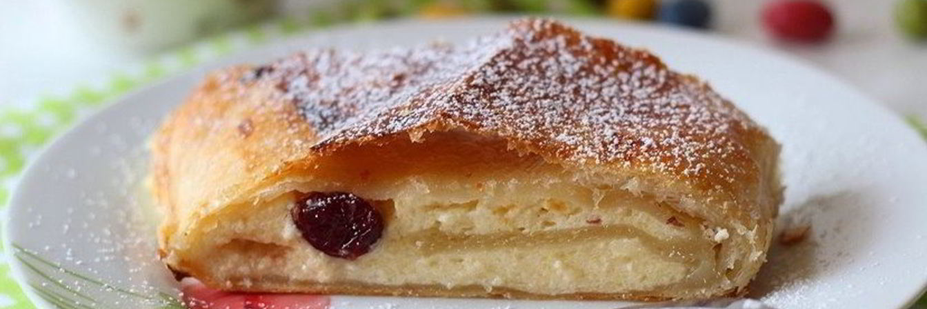 Австрийский штрудель с творожной начинкой