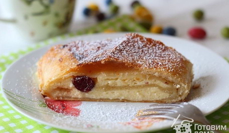 Рецепт австрийского штруделя с творожной начинкой