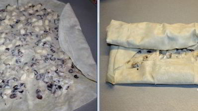 грушево-творожный штрудель