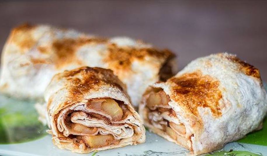 Рецепт простого штруделя с яблоками в лаваше