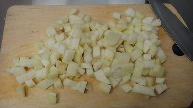 штрудель грушевый с творогом из слоёного теста