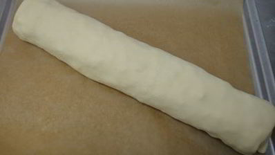 штрудель грушевый с творогом из слоёного теста