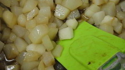 штрудель грушевый с творогом из слоёного теста