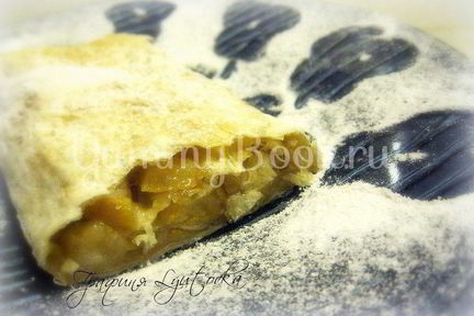 Штрудель с грушами из лаваша